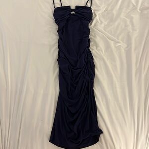 Susana Monaco blue form fitting dress